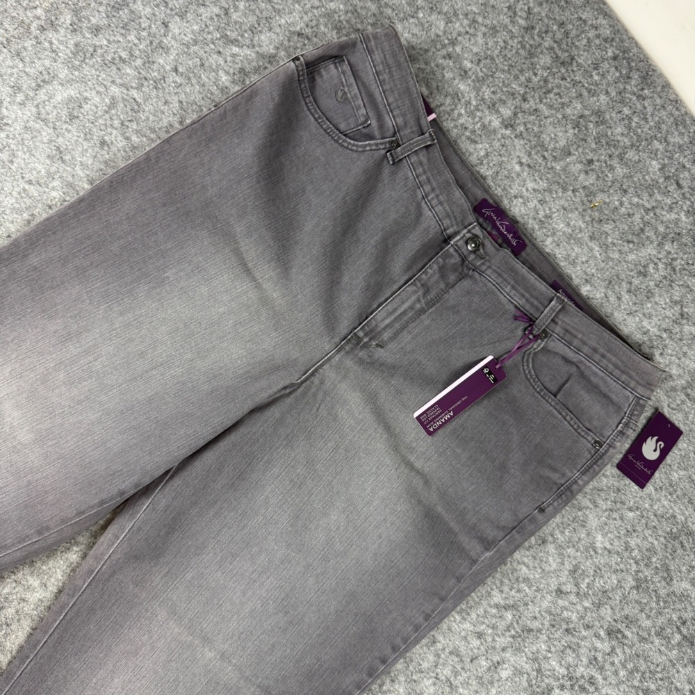 Gloria Vanderbilt Amanda Jeans Glacial Grey Wash Sculpt Stretch 20W Average